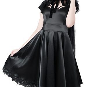 Killstar dear darkness satin dress size L